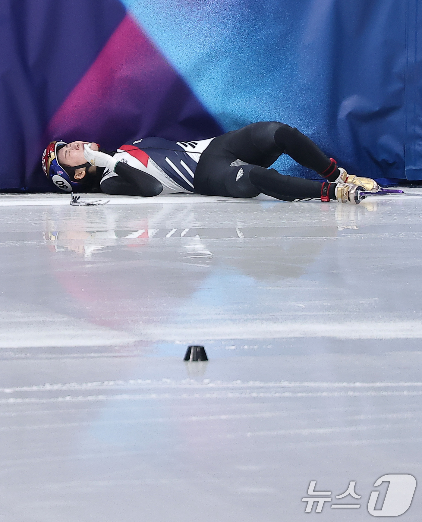 (밀라노=뉴스1) 김성진 기자 = 쇼트트랙 노도희가 20일(현지시간) 이탈리아 밀라노 아이스 스케이팅 아레나에서 열린 2026 밀라노·코르티나담페초 동계올림픽 쇼트트랙 여자 150 …