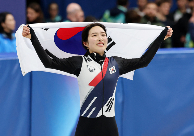 '2관왕' 쇼트트랙 김길리, 한국 선수단 최우수선수 선정[올림픽]