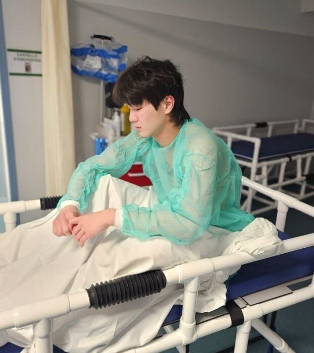 본문 이미지 - 무릎을 다쳐 결선 진출이 무산된 이승훈.(이승훈 SNS 캡처)