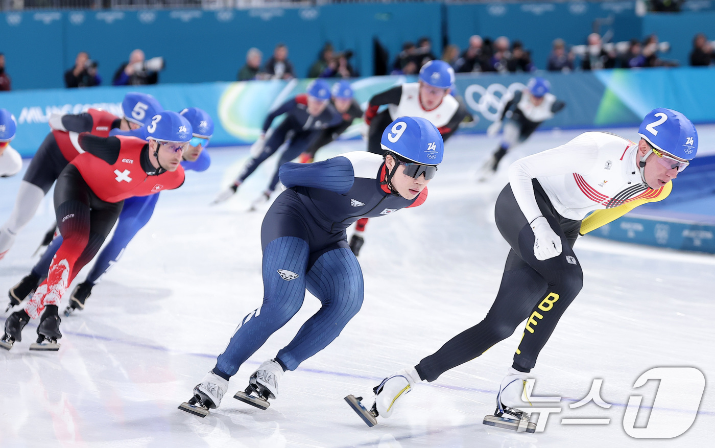 (밀라노=뉴스1) 김성진 기자 = 스피드스케이팅 조승민이 21일(현지시간) 이탈리아 밀라노 스피드스케이팅 스타디움에서 열린 2026 밀라노·코르티나담페초 동계올림픽 스피드 스케이팅 …