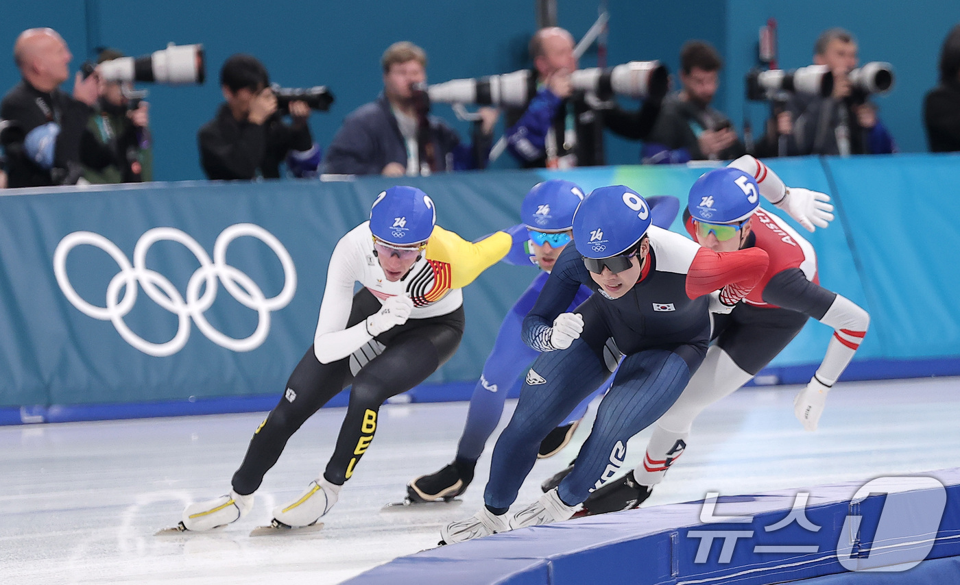 (밀라노=뉴스1) 김성진 기자 = 스피드스케이팅 조승민이 21일(현지시간) 이탈리아 밀라노 스피드스케이팅 스타디움에서 열린 2026 밀라노·코르티나담페초 동계올림픽 스피드 스케이팅 …