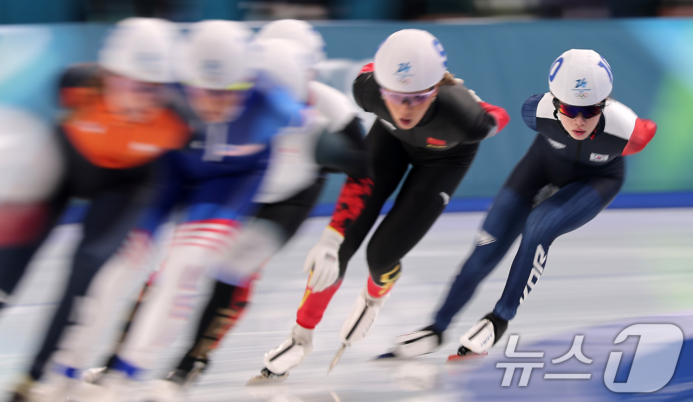 (밀라노=뉴스1) 김성진 기자 = 스피드스케이팅 임리원이 21일(현지시간) 이탈리아 밀라노 스피드스케이팅 스타디움에서 열린 2026 밀라노·코르티나담페초 동계올림픽 스피드 스케이팅 …