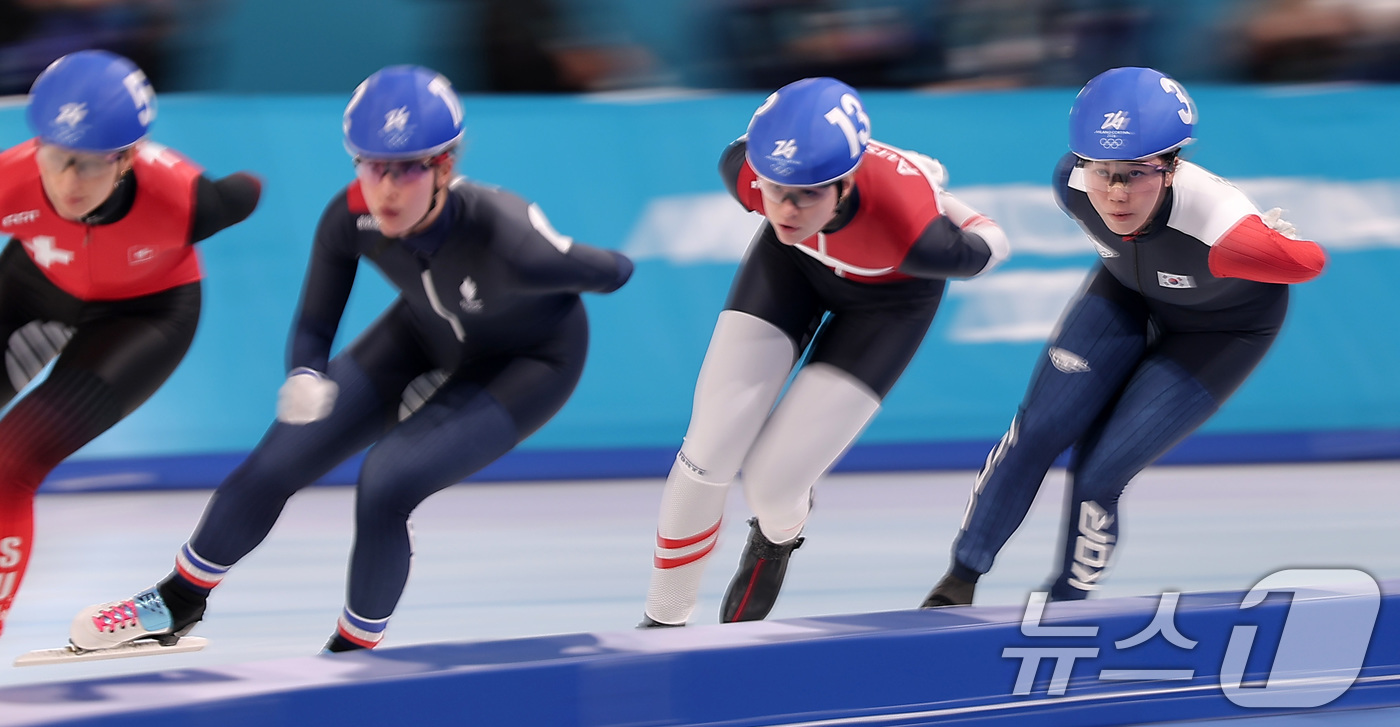 (밀라노=뉴스1) 김성진 기자 = 스피드스케이팅 박지우가 21일(현지시간) 이탈리아 밀라노 스피드스케이팅 스타디움에서 열린 2026 밀라노·코르티나담페초 동계올림픽 스피드 스케이팅 …