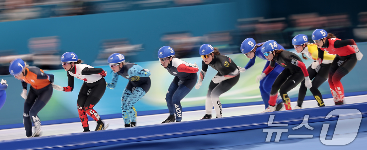 (밀라노=뉴스1) 김성진 기자 = 스피드스케이팅 박지우가 21일(현지시간) 이탈리아 밀라노 스피드스케이팅 스타디움에서 열린 2026 밀라노·코르티나담페초 동계올림픽 스피드 스케이팅 …