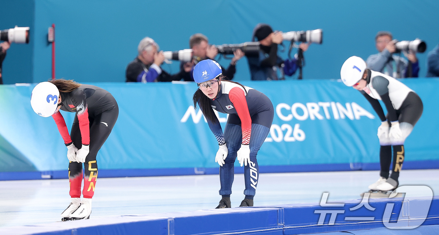 (밀라노=뉴스1) 김성진 기자 = 스피드스케이팅 박지우가 21일(현지시간) 이탈리아 밀라노 스피드스케이팅 스타디움에서 열린 2026 밀라노·코르티나담페초 동계올림픽 스피드 스케이팅 …