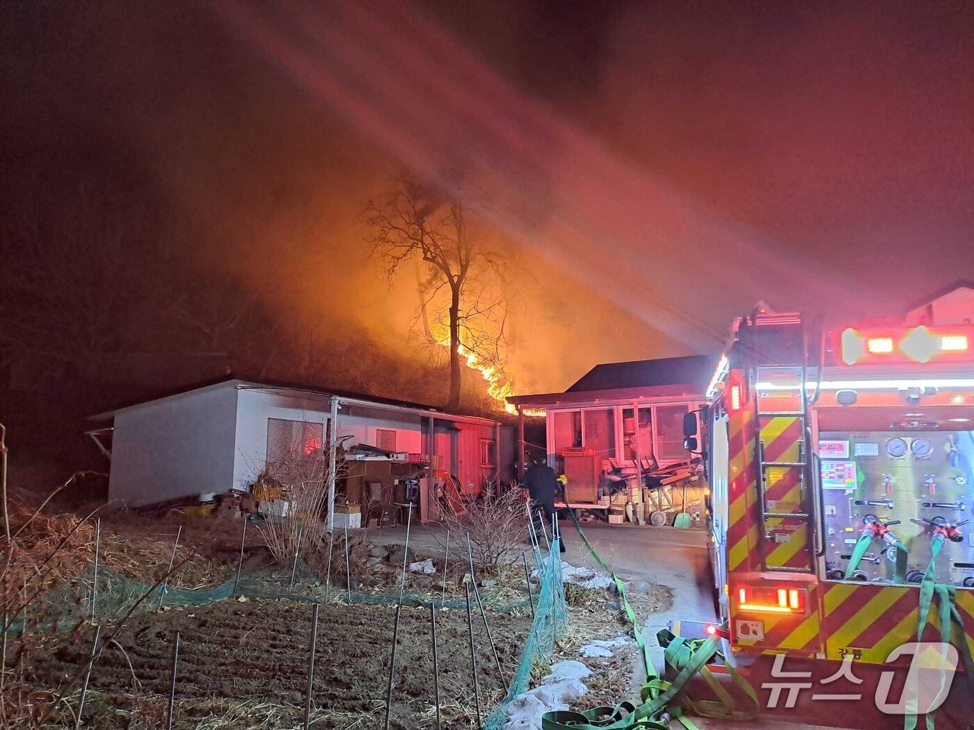 본문 이미지 - 강릉 구정면 덕현리 산불 현장.(강원도 제공. 재판매 및 DB금지)/뉴스1
