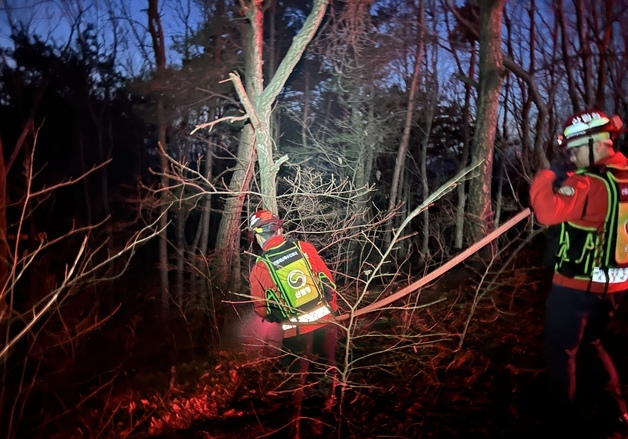 예산 산불 재발화…군 "대술면 주민 대피"