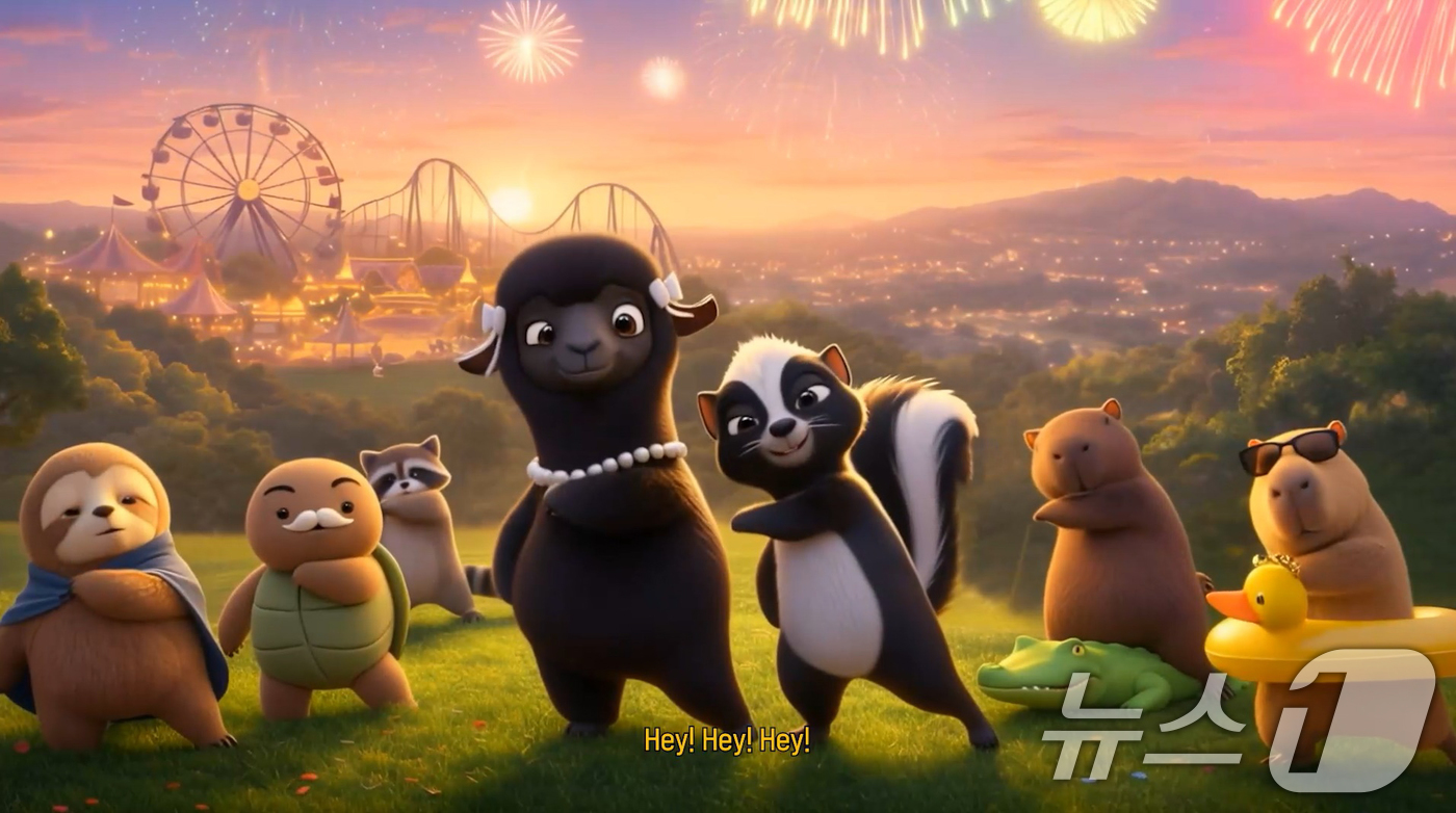 (서울=뉴스1) = 에버랜드가 실제 뿌빠타운에 살고 있는 동물들을 AI 기술로 캐릭터화하여 이들의 모험과 우정 스토리를 다룬 애니메이션 영상을 지난 17일 공개했다. (삼성물산 제 …