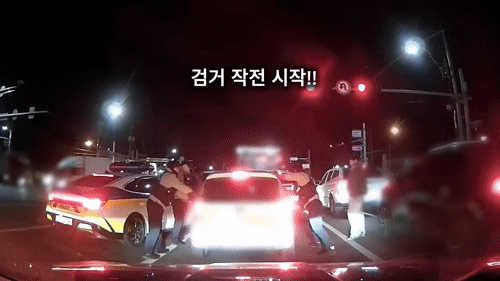 지인에 흉기 휘두르고 차 훔친 남성…경찰, 유리창 깨고 체포[영상]