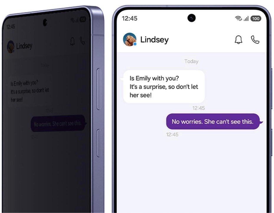 본문 이미지 - 사생활 디스플레이 기능 유출 렌더링(윈퓨처 갈무리)/뉴스1