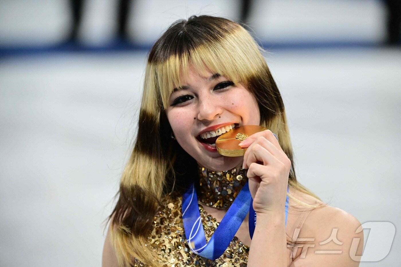 본문 이미지 - 2026 밀라노·코르티나담페초 동계 올림픽 피겨 스케이팅 여자 싱글 우승자 알리사 리우.  ⓒ AFP=뉴스1