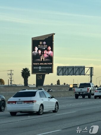 본문 이미지 - LAFC와 인터 마이애미 경기 포스터 ⓒ 뉴스1 윤슬빈 관광전문기자