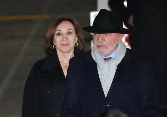 입국하는 룰라 브라질 대통령