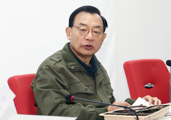 국민의힘 공관위 회의서 발언하는 이정현 위원장