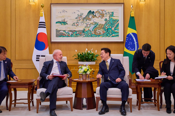 한-브라질 정상, 소인수회담
