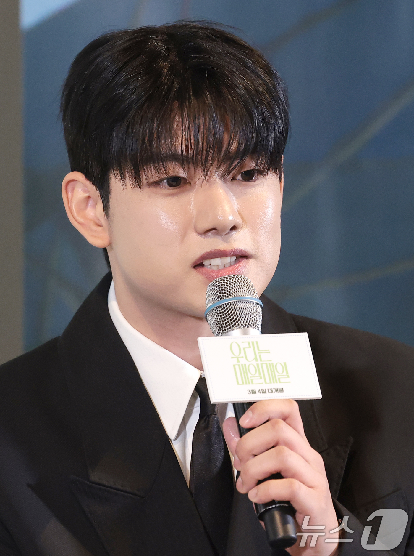 (서울=뉴스1) 권현진 기자 = 배우 류의현이 23일 서울 용산구 CGV용산아이파크몰에서 열린 영화 ‘우리는 매일매일’ 언론시사 및 기자간담회에서 인사말을 하고 있다. 2026.2 …