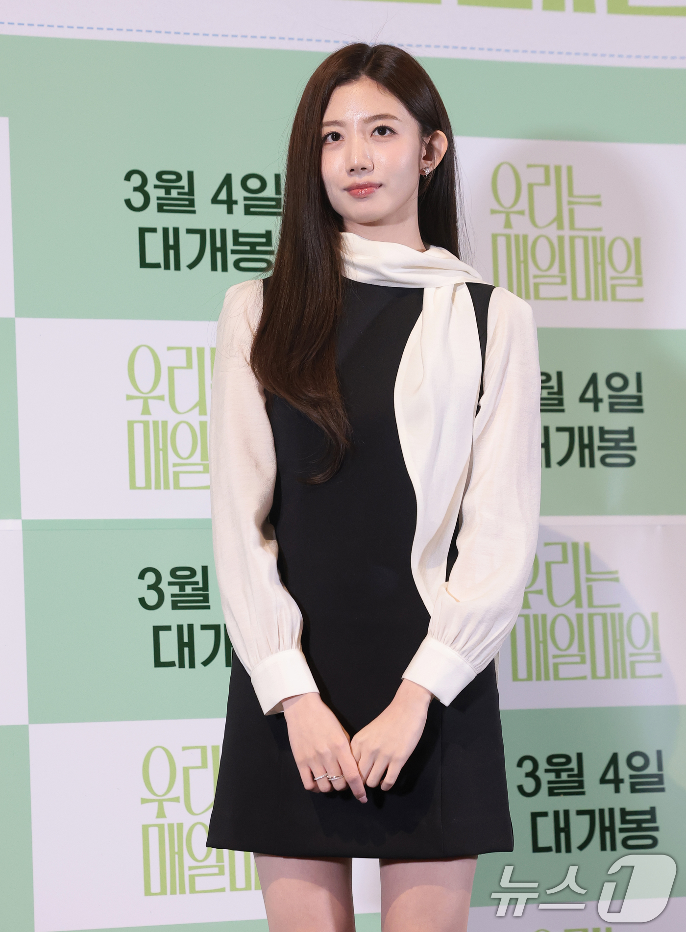 (서울=뉴스1) 권현진 기자 = 배우 최유주가 23일 서울 용산구 CGV용산아이파크몰에서 열린 영화 ‘우리는 매일매일’ 언론시사 및 기자간담회에서 포즈를 취하고 있다. 2026.2 …