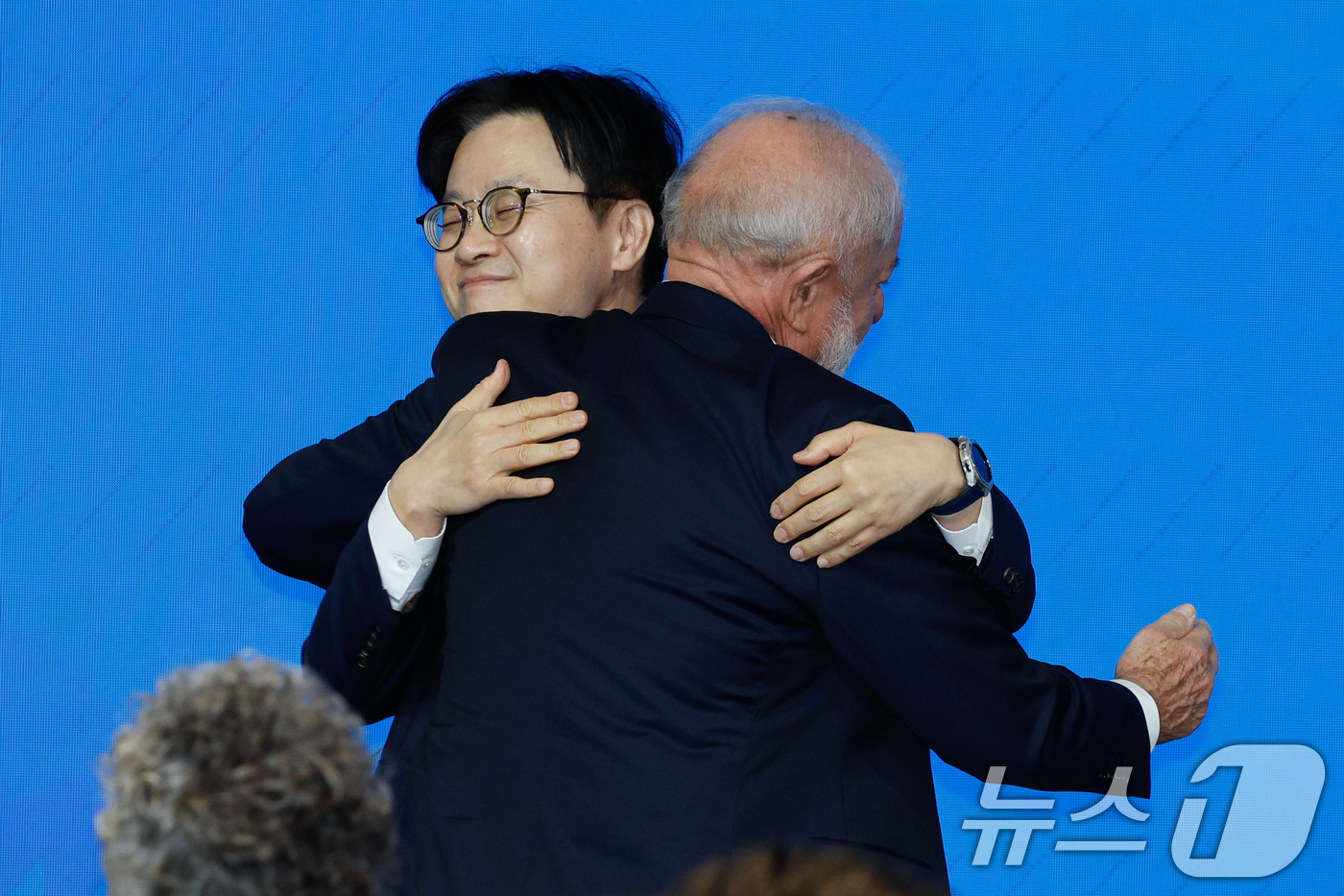 (서울=뉴스1) 안은나 기자 = 루이스 이나시우 룰라 다 시우바(Luiz Inácio Lula da Silva) 브라질 대통령이 23일 오후 서울 중구 롯데호텔에서 열린 한-브라질 …