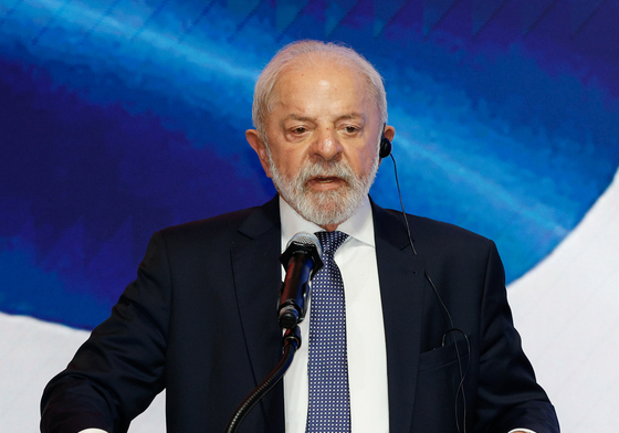 기조연설하는 룰라 대통령