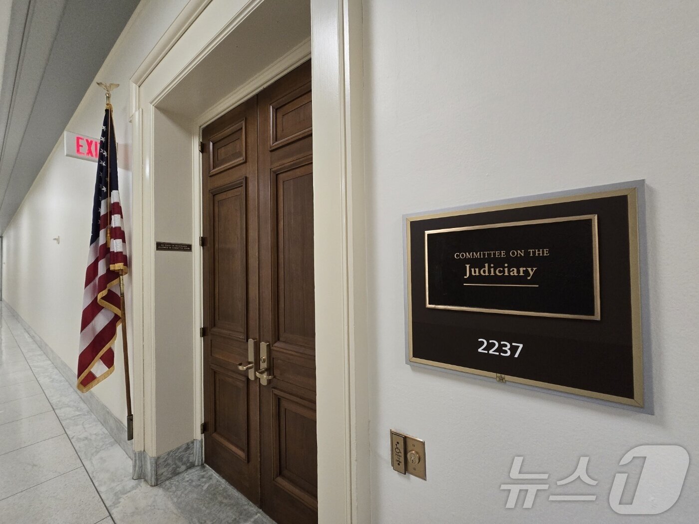 본문 이미지 - 미국 연방 하원 법사위 회의장 ⓒ 뉴스1 류정민 특파원