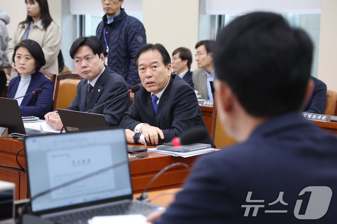 (서울=뉴스1) 신웅수 기자 = 정태호 더불어민주당 간사가 24일 서울 여의도 국회에서 열린 대미투자특별법 처리를 위한 특별위원회에서 발언하고 있다. 2026.2.24/뉴스1