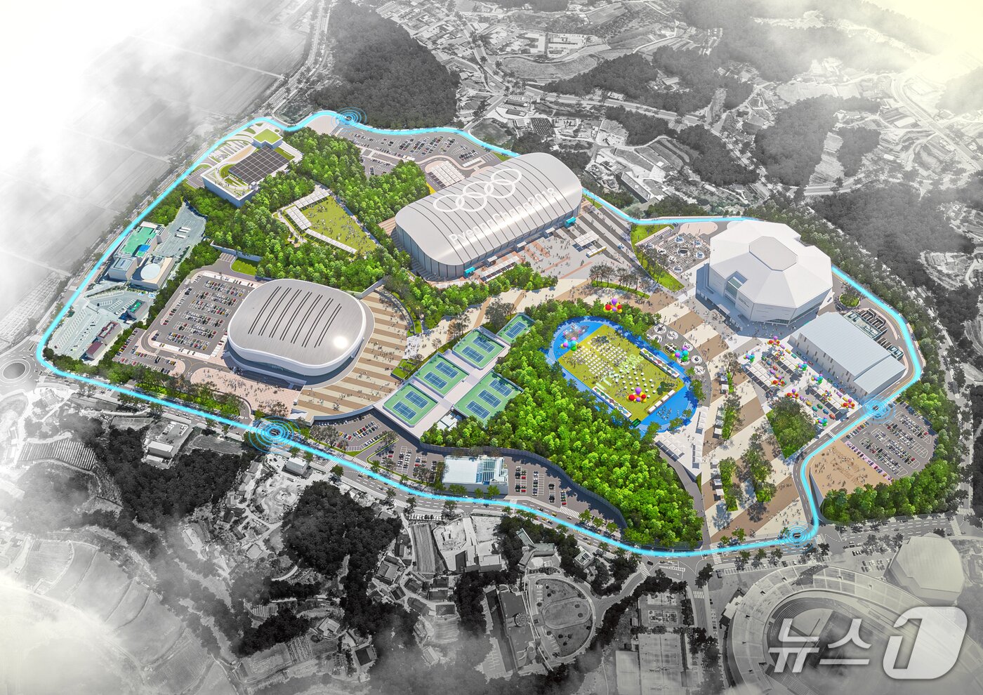 본문 이미지 - 2026 강릉 ITS 세계총회장 조감도.(강릉시 제공, 재판매 및 DB 금지) 2026.2.24/뉴스1