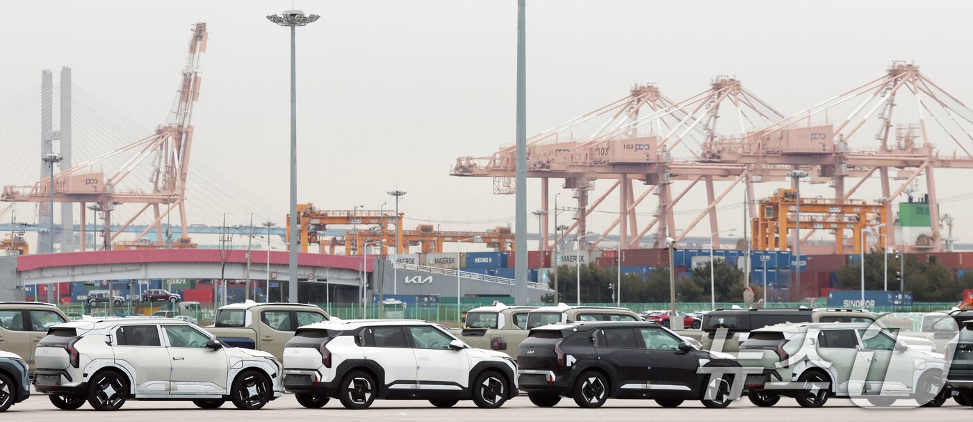 본문 이미지 -  사진은 24일 경기 평택시 포승읍 평택항의 모습. 2026.2.24 ⓒ 뉴스1 김영운 기자