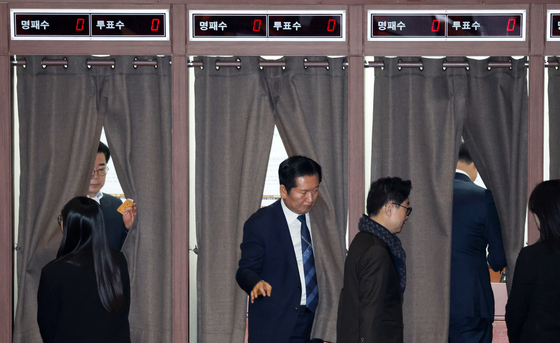 강선우 의원 체포 동의안 투표하는 정청래 대표