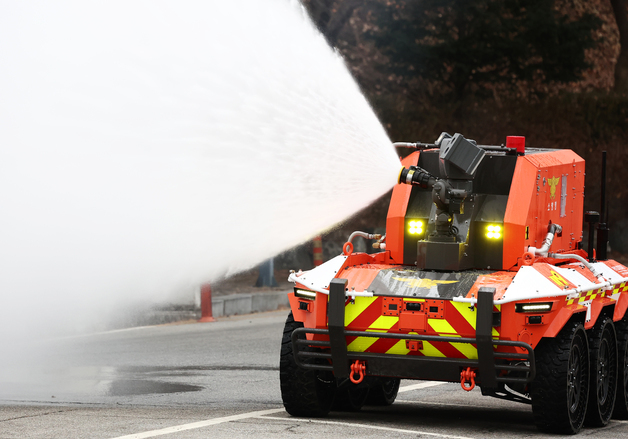 현대차 소방로봇 '심장'에 SK온 배터리…로봇, K-배터리 진가 확인