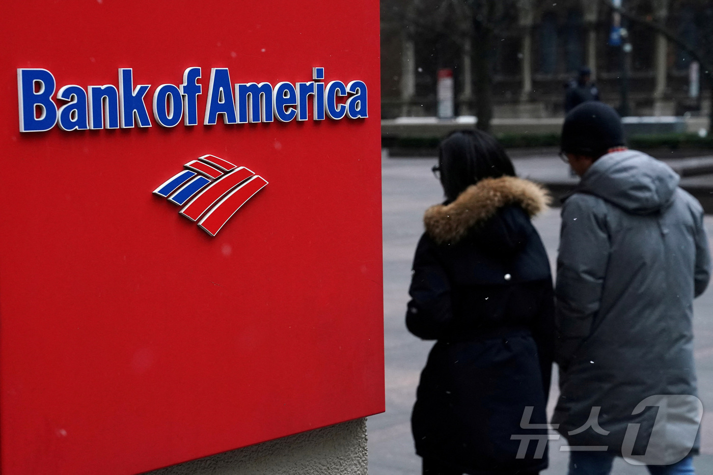 (뉴욕 로이터=뉴스1) 이창규 기자 = 미국 뉴욕 맨해튼의 뱅크오브아메리카 로고. 2019.1.30./뉴스1ⓒ 로이터=뉴스1