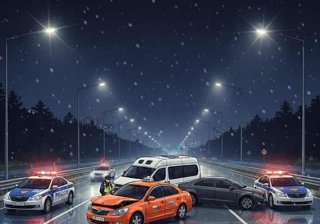 수도권1순환도로서 3중 추돌·2명 부상…음주운전자 1명 입건