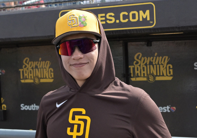 '시범 경기 첫 선발' SD 송성문, 컵스전 2타수 무안타 1볼넷