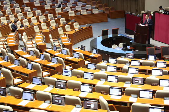 비어있는 본회의장 빈자리