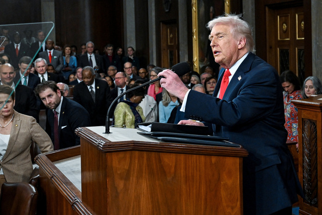 [포토] 국정연설하는 트럼프 대통령