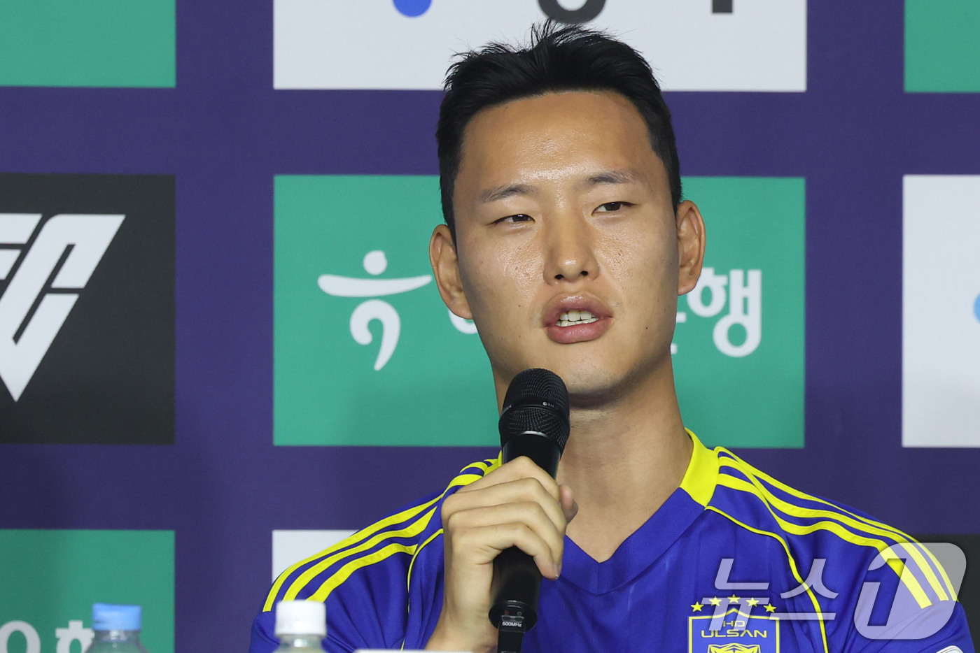 (서울=뉴스1) 이광호 기자 = 울산HD FC 정승현이 25일 오전 서울 서대문구 스위스그랜드호텔에서 열린 하나은행 K리그1 2026 개막 미디어데이에서 시즌 각오를 밝히고 있다. …
