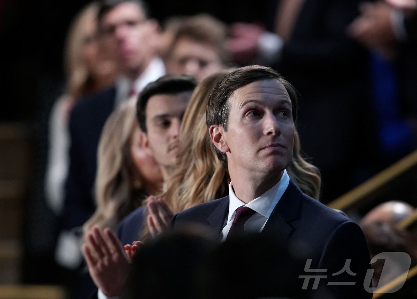 (워싱턴DC AFP=뉴스1) 이정환 기자 = 도널드 트럼프 미국 대통령의 사위 재러드 쿠슈너가 24일(현지시간) 워싱턴 DC 미국 국회의사당 하원 회의장에서 열린 트럼프 대통령의 …