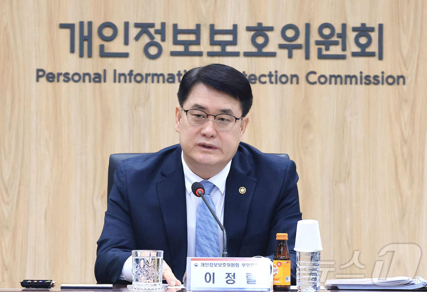 (서울=뉴스1) 임세영 기자 = 이정렬 개인정보보호위원회 부위원장이 25일 서울 종로구 정부서울청사에서 열린 출입기자 간담회에서 발언을 하고 있다. 2026.2.25/뉴스1