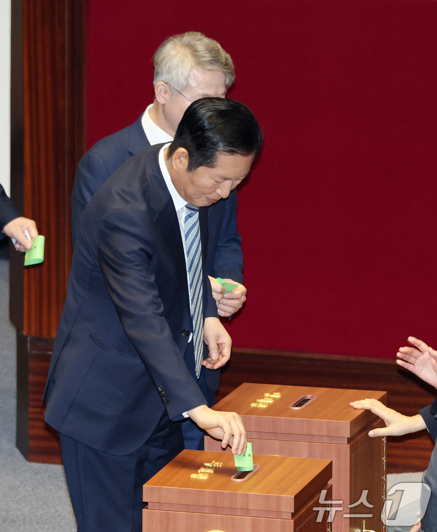 (서울=뉴스1) 이승배 기자 = 25일 서울 여의도 국회에서 열린 제432회국회(임시회) 8차 본회의에서 김병기 무소속 의원이 기업의 자사주 소각을 의무화하는 이른바 '3차 상법 …