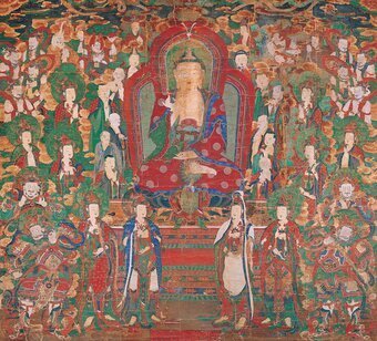 본문 이미지 - 가평 현등사 아미타여래설법도(국가유산청 제공)