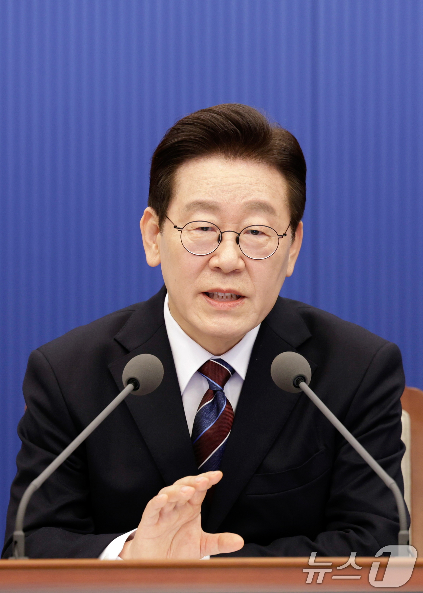 (서울=뉴스1) 허경 기자 = 이재명 대통령이 26일 청와대 여민관에서 열린 수석보좌관회의에서 발언하고 있다. (청와대통신사진기자단) 2026.2.26/뉴스1