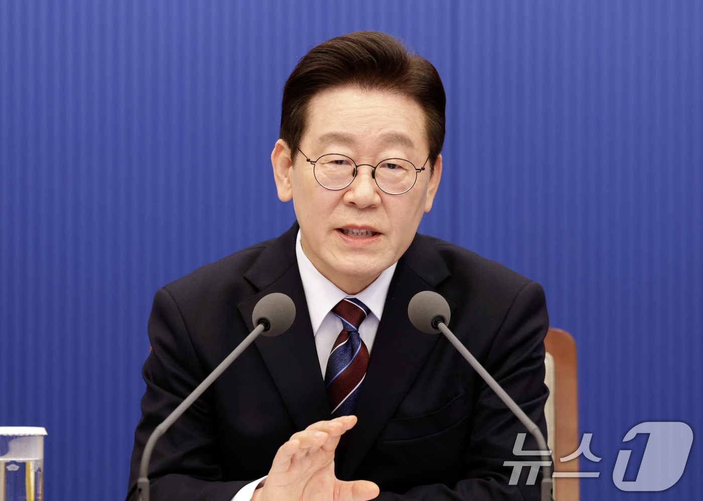 (서울=뉴스1) 허경 기자 = 이재명 대통령이 26일 청와대 여민관에서 열린 수석보좌관회의에서 발언하고 있다. (청와대통신사진기자단) 2026.2.26/뉴스1