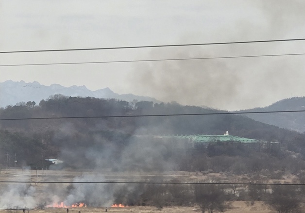 청주 오송역 인근 게이트볼장서 화재