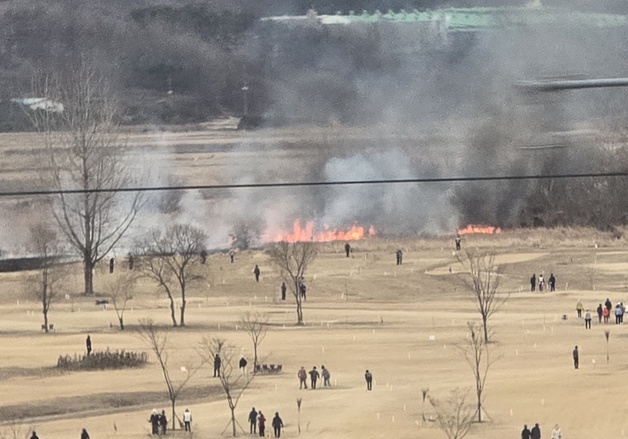 청주 오송역 인근 게이트볼장서 화재