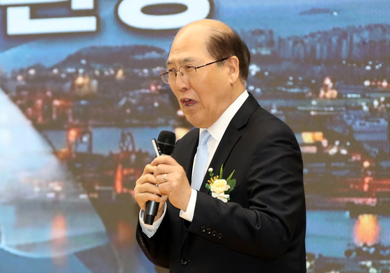 150기념 특별초청제언하는 임기택 IMO 명예사무총장