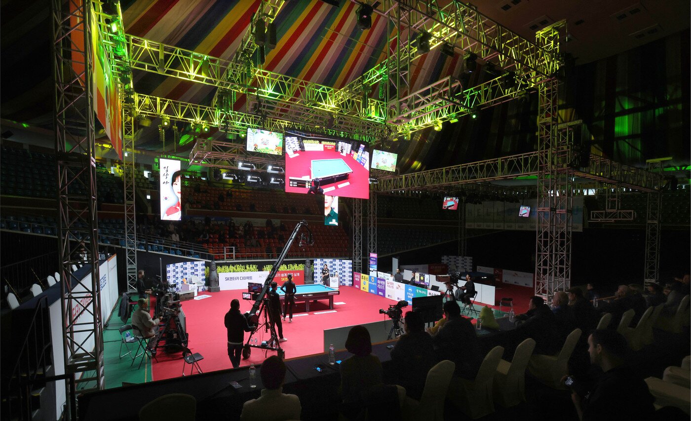 본문 이미지 - 프로당구 왕중왕전이 열리는 제주 한라체육관 전경(PBA 제공) 