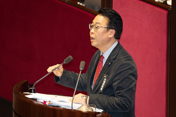 헌재법 개정안 무제한토론하는 곽규택 의원