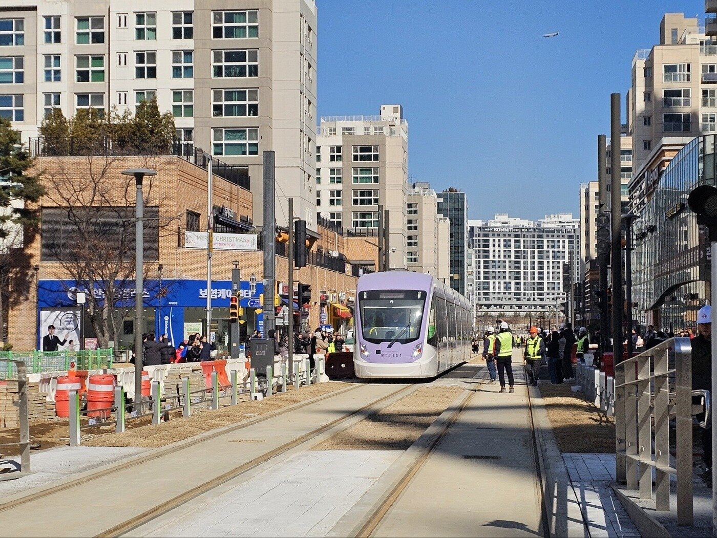 본문 이미지 - 위례선 트램 시운전(서울시 제공)
