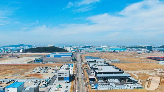 본문 이미지 - 새만금 국가산단 2공구 모습.(새만금개발청 제공)