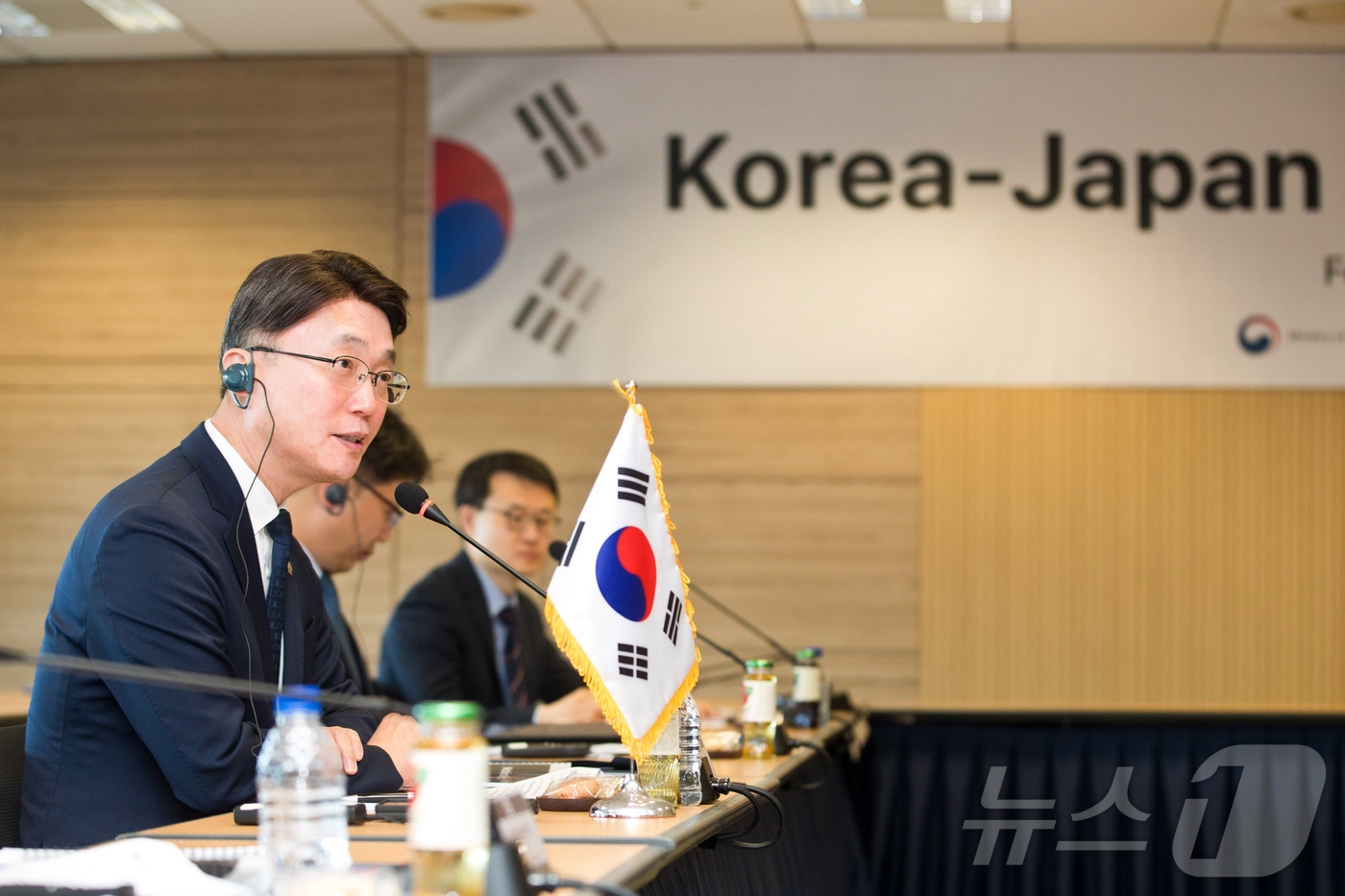 (서울=뉴스1) = 류제명 과학기술정보통신부 제2차관이 27일 오전 서울 종로구 광화문교보빌딩 국가과학기술자문회의 대회의실에서 열린 '제2차 한-일 ICT 정책포럼'에서 발언을 하 …