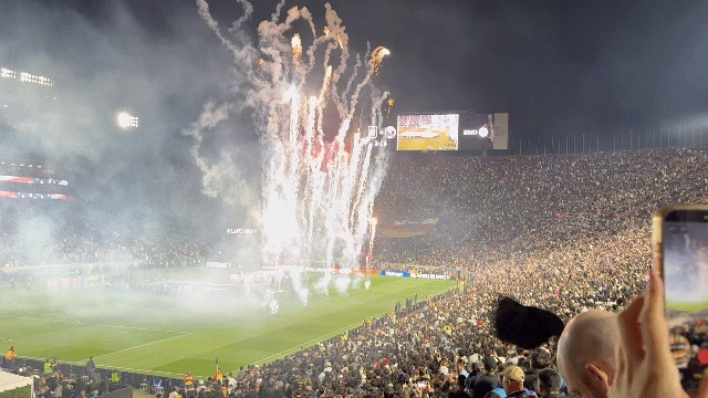 본문 이미지 -  지난 21일(현지 시간) 손흥민(LAFC)과 리오넬 메시(인터 마이애미)의 맞대결이 열린 '메모리얼 콜리세움 ⓒ 뉴스1 윤슬빈 관광전문기자